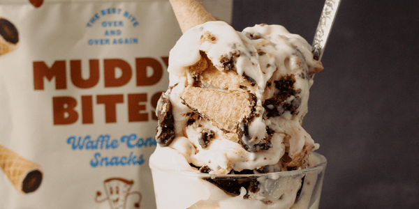Double Chocolate Waffle Cone Ice Cream