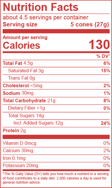 Disney Pixar Toy Story Muddy Bites Strawberry Round Up nutrition facts