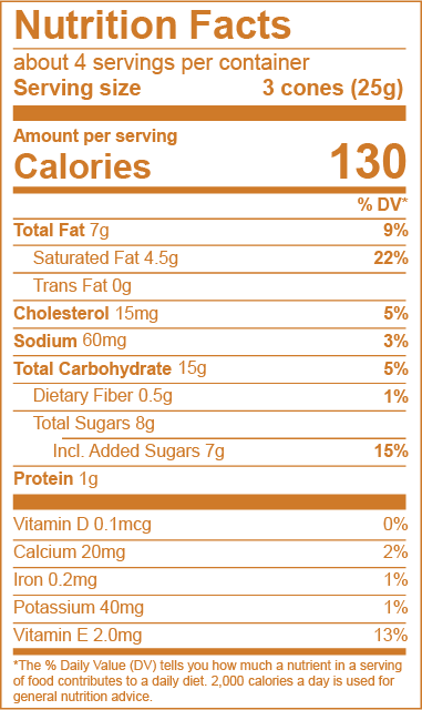 Salted Caramel Shortbread nutrition facts